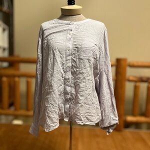 Vince Camuto Textured White Shirt